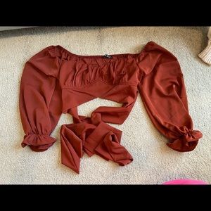 Women’s Shein Long Sleeved Off-the-Shoulder Top